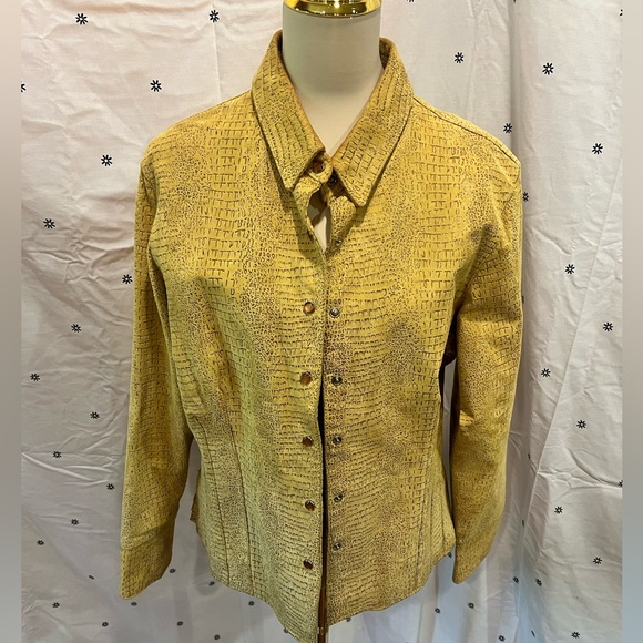 Stonebridge XL 100% leather pearl-snap jacket - Picture 1 of 10
